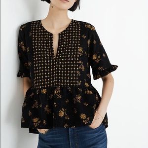 Madewell Corduroy Acorn Foulard Top